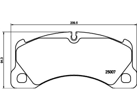 Brake Pad Set, disc brake 8DB 355 015-801 Hella, Image 4