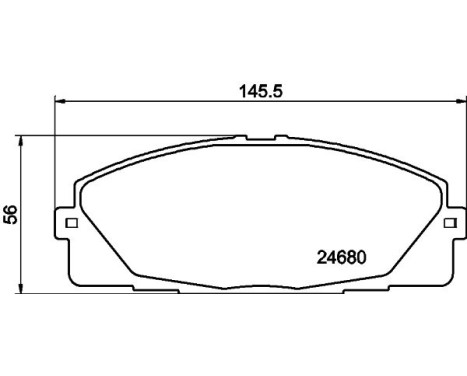 Brake Pad Set, disc brake 8DB 355 015-831 Hella, Image 4
