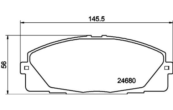 Brake Pad Set, disc brake 8DB 355 015-831 Hella, Image 4