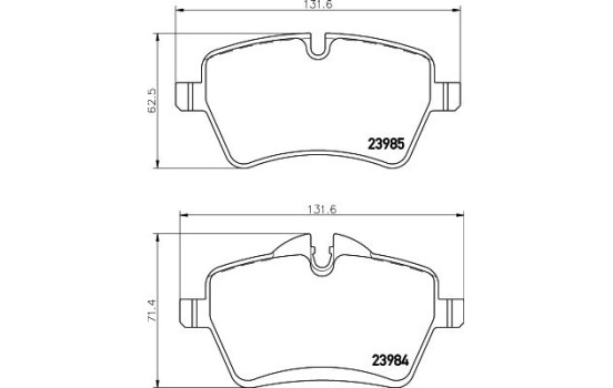 Brake Pad Set, disc brake 8DB 355 016-041 Hella, Image 4