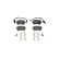 Brake pad set, disc brake 8DB 355 016-061 Hella