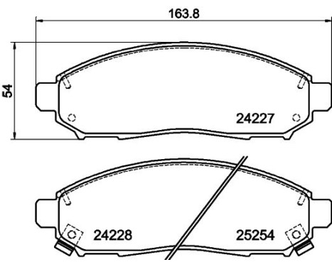 Brake Pad Set, disc brake 8DB 355 016-121 Hella, Image 4
