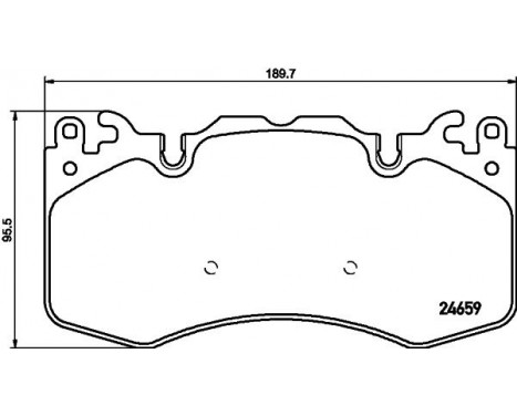Brake Pad Set, disc brake 8DB 355 016-151 Hella