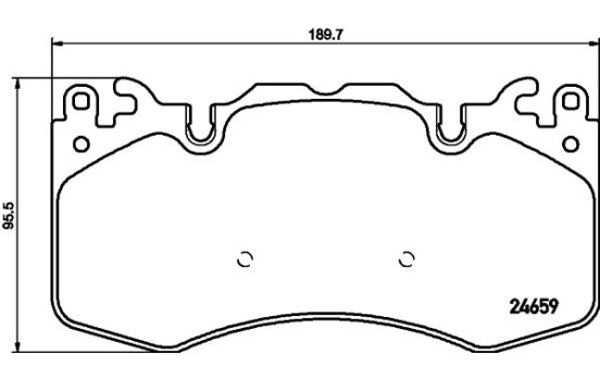 Brake Pad Set, disc brake 8DB 355 016-151 Hella