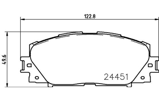 Brake Pad Set, disc brake 8DB 355 016-191 Hella, Image 4