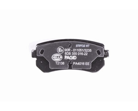 Brake Pad Set, disc brake 8DB 355 016-221 Hella Pagid GmbH, Image 3