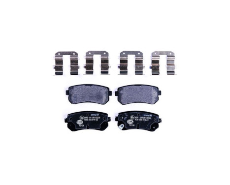 Brake Pad Set, disc brake 8DB 355 016-221 Hella