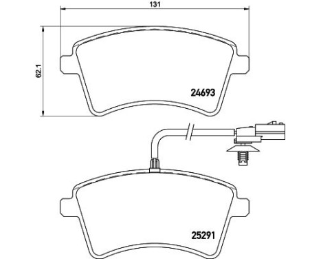 Brake Pad Set, disc brake 8DB 355 016-241 Hella, Image 4