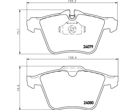 Brake Pad Set, disc brake 8DB 355 016-291 Hella, Image 4