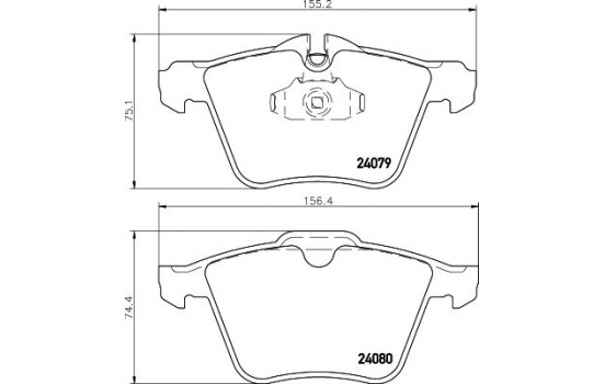 Brake Pad Set, disc brake 8DB 355 016-291 Hella, Image 4
