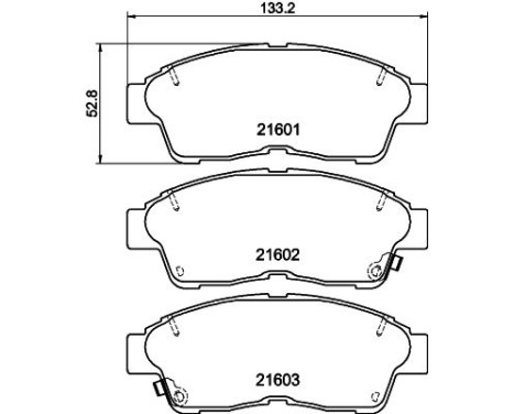 Brake Pad Set, disc brake 8DB 355 016-421 Hella Pagid GmbH