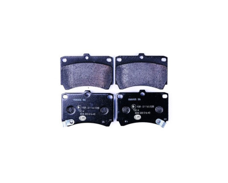 Brake Pad Set, disc brake 8DB 355 016-431 Hella