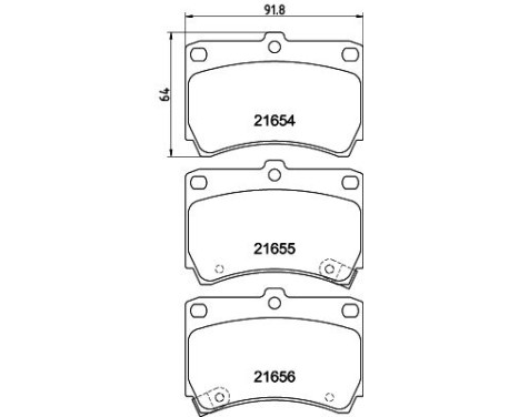Brake Pad Set, disc brake 8DB 355 016-431 Hella, Image 4