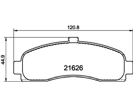 Brake pad set, disc brake 8DB 355 016-501 Hella, Image 4