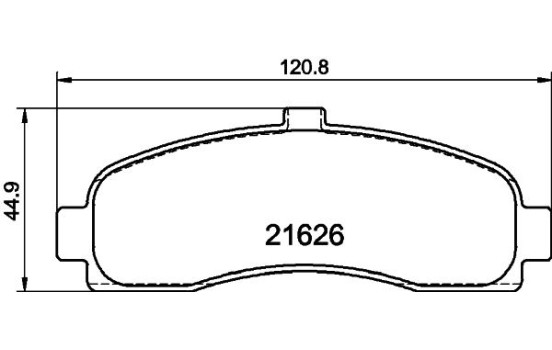 Brake pad set, disc brake 8DB 355 016-501 Hella, Image 4