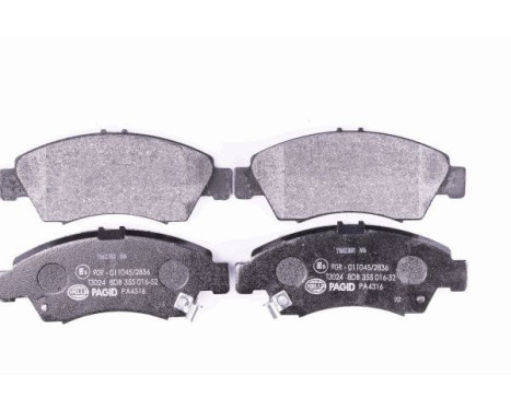 Brake Pad Set, disc brake 8DB 355 016-521 Hella Pagid GmbH, Image 2