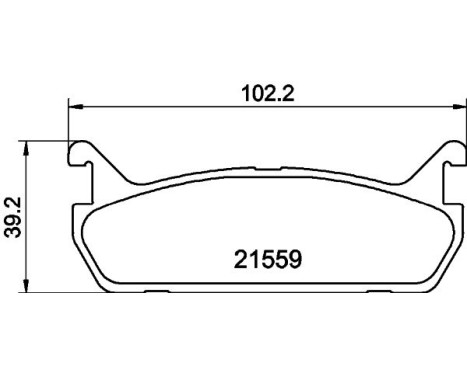 Brake Pad Set, disc brake 8DB 355 016-601 Hella, Image 7