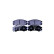 Brake Pad Set, disc brake 8DB 355 016-611 Hella