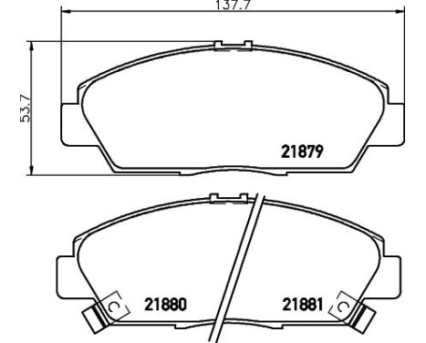 Brake Pad Set, disc brake 8DB 355 016-631 Hella, Image 4