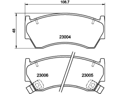 Brake Pad Set, disc brake 8DB 355 016-661 Hella, Image 4