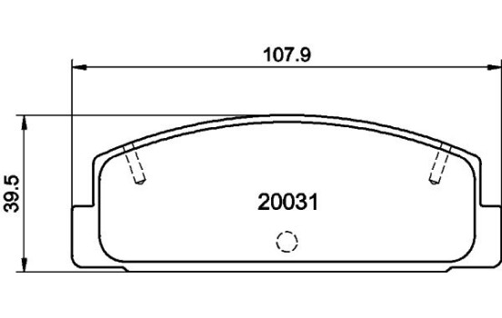 Brake Pad Set, disc brake 8DB 355 016-761 Hella, Image 4