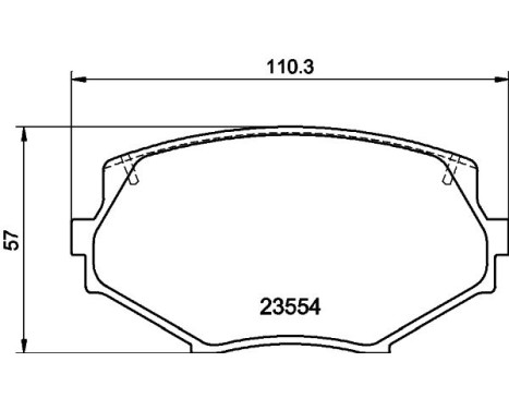 Brake Pad Set, disc brake 8DB 355 016-861 Hella, Image 6