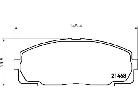 Brake Pad Set, disc brake 8DB 355 016-921 Hella, Image 4
