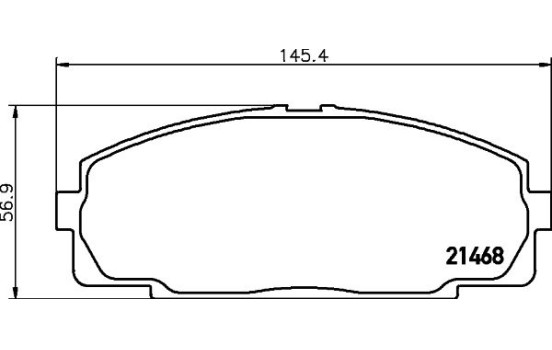 Brake Pad Set, disc brake 8DB 355 016-921 Hella, Image 4