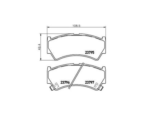 Brake Pad Set, disc brake 8DB 355 017-031 Hella, Image 4
