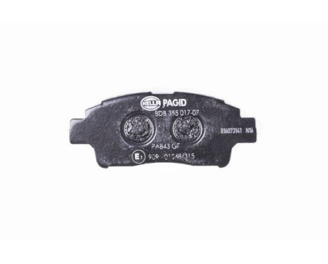 Brake Pad Set, disc brake 8DB 355 017-071 Hella Pagid GmbH, Image 3