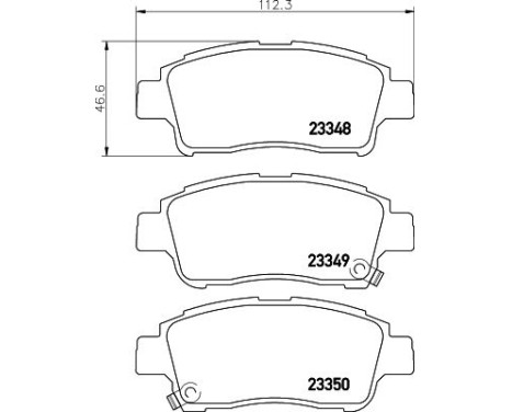 Brake Pad Set, disc brake 8DB 355 017-071 Hella, Image 4