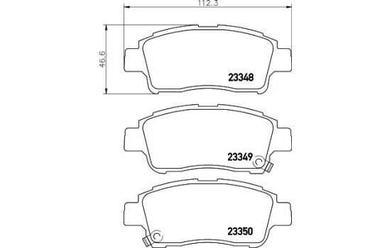 Brake Pad Set, disc brake 8DB 355 017-071 Hella, Image 4