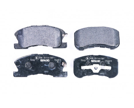 Brake Pad Set, disc brake 8DB 355 017-111 Hella