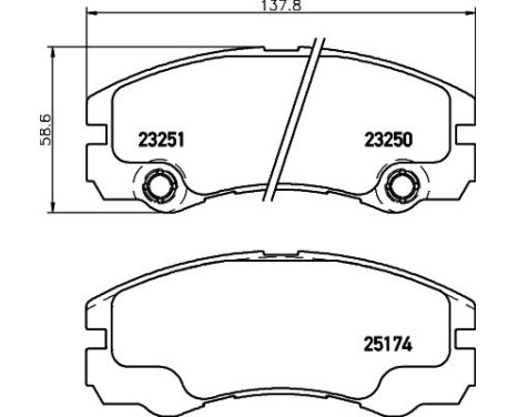 Brake Pad Set, disc brake 8DB 355 017-131 Hella, Image 4