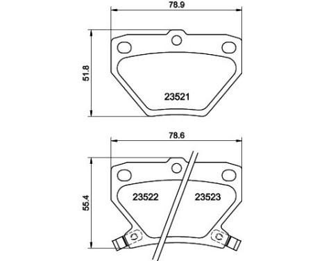 Brake Pad Set, disc brake 8DB 355 017-221 Hella, Image 4