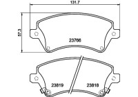 Brake Pad Set, disc brake 8DB 355 017-241 Hella Pagid GmbH