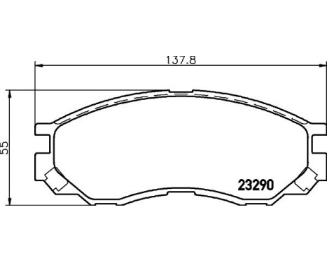 Brake Pad Set, disc brake 8DB 355 017-271 Hella, Image 4