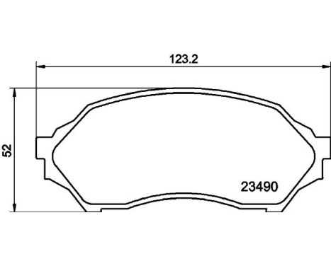 Brake Pad Set, disc brake 8DB 355 017-281 Hella, Image 4
