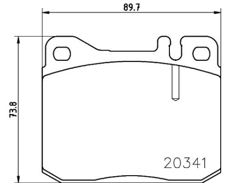 Brake Pad Set, disc brake 8DB 355 017-431 Hella, Image 4