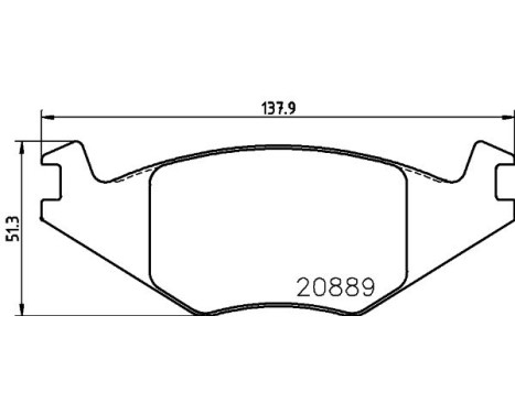 Brake Pad Set, disc brake 8DB 355 017-491 Hella, Image 4