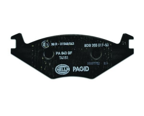 Brake Pad Set, disc brake 8DB 355 017-501 Hella Pagid GmbH, Image 3