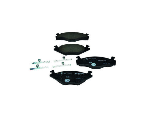 Brake Pad Set, disc brake 8DB 355 017-501 Hella