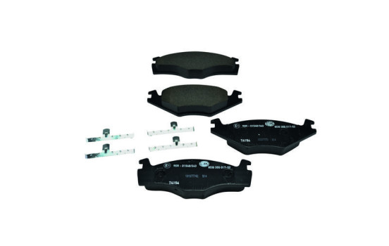 Brake Pad Set, disc brake 8DB 355 017-521 Hella