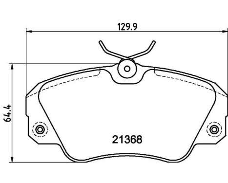 Brake Pad Set, disc brake 8DB 355 017-771 Hella, Image 4