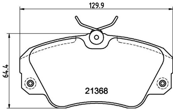 Brake Pad Set, disc brake 8DB 355 017-771 Hella, Image 4