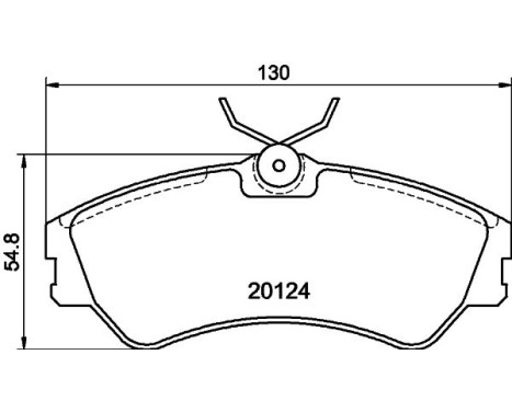 Brake Pad Set, disc brake 8DB 355 017-881 Hella, Image 7