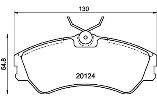 Brake Pad Set, disc brake 8DB 355 017-881 Hella, Image 7