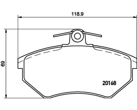 Brake Pad Set, disc brake 8DB 355 017-891 Hella, Image 4