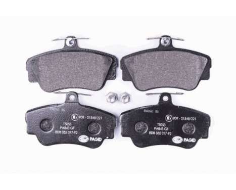 Brake Pad Set, disc brake 8DB 355 017-921 Hella