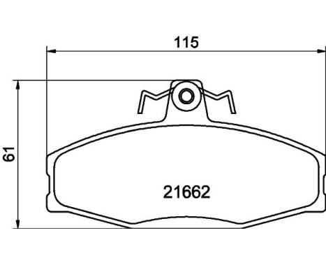 Brake Pad Set, disc brake 8DB 355 017-931 Hella, Image 7